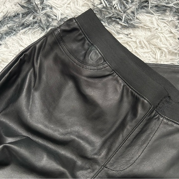 Genuine Leather Low Rise Leggings - Picture 4 of 6